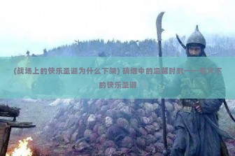 (战场上的快乐圣诞为什么下架) 硝烟中的温馨时刻——战火下的快乐圣诞